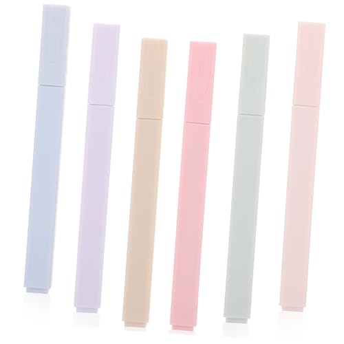 OSALADI 6 Stück Teiliges Pastell Textmarker Multifunktionale Marker für Schule Büro Praktische Markierungsstifte für Notizen Tagebuch Kreative Projekte Leuchtende Einfach zu Handhaben OSALADI 6 Stück Teiliges Pastell Textmarker Multifunktionale Marker für Schule Büro Praktische Markierungsstifte für Notizen Tagebuch Kreative Projekte Leuchtende Einfach zu Handhaben von OSALADI