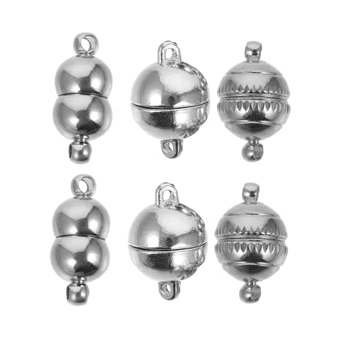 OSALADI 6 Stück Teiliges Schmuck Magnetverschluss aus Legierungsmetall Magnetische Kettenverschlüsse für DIY Armband und Halskettenherstellung Stilvolle Sichere Verbindungsstücke Leicht OSALADI 6 Stück Teiliges Schmuck Magnetverschluss aus Legierungsmetall Magnetische Kettenverschlüsse für DIY Armband und Halskettenherstellung Stilvolle Sichere Verbindungsstücke Leicht von OSALADI