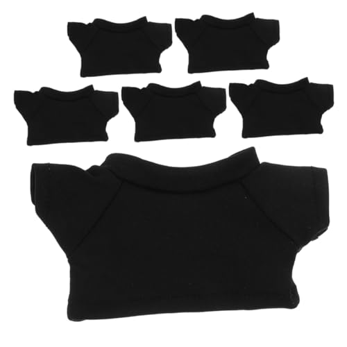 OSALADI 6 Stück Teiliges Schwarze Bären t shirts aus Weichem mit Rundhalsausschnitt Langlebig Gefüllt Vielseitig für Kuscheltiere Plüschbären Puppen und DIY stofftier outfits Geeignet OSALADI 6 Stück Teiliges Schwarze Bären t shirts aus Weichem mit Rundhalsausschnitt Langlebig Gefüllt Vielseitig für Kuscheltiere Plüschbären Puppen und DIY stofftier outfits Geeignet von OSALADI