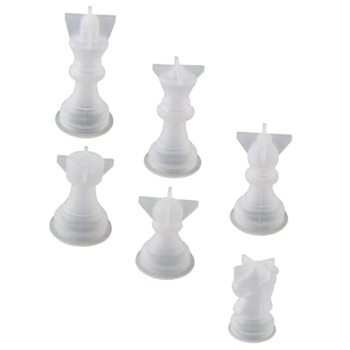 OSALADI 6 Stück Teiliges Set Silikonformen für Schachfiguren DIY Gießform für Schachspiel Flexibles und Langlebiges Silikon für Bastelprojekte und OSALADI 6 Stück Teiliges Set Silikonformen für Schachfiguren DIY Gießform für Schachspiel Flexibles und Langlebiges Silikon für Bastelprojekte und von OSALADI