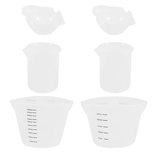 OSALADI 6 Stück Teiliges Silikon Messbecher Set für Epoxidharz und DIY Bastelprojekte Wiederverwendbare Becher für Präzises Küche und Kunsthandwerk OSALADI 6 Stück Teiliges Silikon Messbecher Set für Epoxidharz und DIY Bastelprojekte Wiederverwendbare Becher für Präzises Küche und Kunsthandwerk von OSALADI
