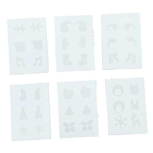 OSALADI 6 Stück Teiliges Silikon Ohranhänger Formen Transparente Epoxidharz Gießform für DIY Ohrringe Schneeflocken und Tier Motive Kreativ und Vielseitig für Schmuckherstellung und OSALADI 6 Stück Teiliges Silikon Ohranhänger Formen Transparente Epoxidharz Gießform für DIY Ohrringe Schneeflocken und Tier Motive Kreativ und Vielseitig für Schmuckherstellung und von OSALADI