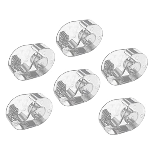 OSALADI 6 Stück Teiliges Wimpern Tape Schneidewerkzeug aus Transparentem Acryl Professioneller Tragbarer Abroller für Gewebtes Klebeband Staubgeschützt Einfach zu Bedienen für von OSALADI