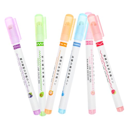 OSALADI 6 Stück Textmarker zum Lesen Schule Kurvenstift Form Schüttgut Buchmarkierungen Büro Mark Stift Ästhetische Farbstifte Markierstift beachten Kunstmarkerstift Rollmarker Abs OSALADI 6 Stück Textmarker zum Lesen Schule Kurvenstift Form Schüttgut Buchmarkierungen Büro Mark Stift Ästhetische Farbstifte Markierstift beachten Kunstmarkerstift Rollmarker Abs von OSALADI