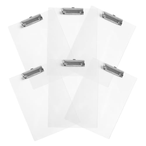 OSALADI 6 Stück Transparenter Boardclip Dokumentorganisator Büroklammer Multifunktions-klemmbrett Organisator Für Papierakten Klemmbretter Für Das Klassenzimmer Metall OSALADI 6 Stück Transparenter Boardclip Dokumentorganisator Büroklammer Multifunktions-klemmbrett Organisator Für Papierakten Klemmbretter Für Das Klassenzimmer Metall von OSALADI