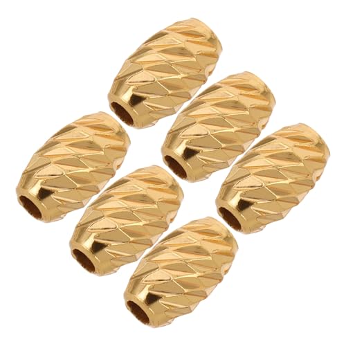 OSALADI 6 Stück Twill -Perlen Abstandsperlen zum Basteln kleine Abstandsperlen Perlenabstandshalter für Armbänder Schmuckabstandshalter zur Herstellung von Schmuck Silber- Golden OSALADI 6 Stück Twill -Perlen Abstandsperlen zum Basteln kleine Abstandsperlen Perlenabstandshalter für Armbänder Schmuckabstandshalter zur Herstellung von Schmuck Silber- Golden von OSALADI