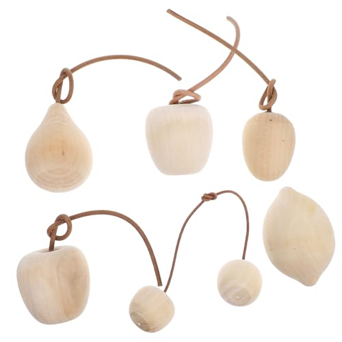 OSALADI 6 Stück Unbemalte Holzfrüchte Ornamente Diy Bastelset für Kreative Dekorationen Geeignet für Zuhause Küche und Wohnzimmer für Kinderaktivitäten und Feiertagsdeko OSALADI 6 Stück Unbemalte Holzfrüchte Ornamente Diy Bastelset für Kreative Dekorationen Geeignet für Zuhause Küche und Wohnzimmer für Kinderaktivitäten und Feiertagsdeko von OSALADI