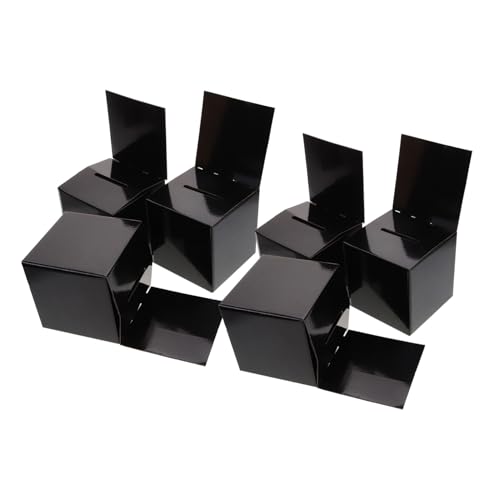 OSALADI 6 Stück Wahlurne Rezeption rustikal Braut elegant Blumen- Hochzeitskarte Hochzeitsbriefkästen Etui für Geschenkkarten zur Hochzeit Aufbewahrungsboxen Papier Black OSALADI 6 Stück Wahlurne Rezeption rustikal Braut elegant Blumen- Hochzeitskarte Hochzeitsbriefkästen Etui für Geschenkkarten zur Hochzeit Aufbewahrungsboxen Papier Black von OSALADI