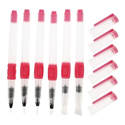 OSALADI 6 Stück Weicher Wasserlöslicher Stift Skizzierung Pinsel streichen Stift bürsten Aquarellstifte Pinselstift für Anfänger Tragbarer Wasserpinselstift Handmalerei Plastik Rosa OSALADI 6 Stück Weicher Wasserlöslicher Stift Skizzierung Pinsel streichen Stift bürsten Aquarellstifte Pinselstift für Anfänger Tragbarer Wasserpinselstift Handmalerei Plastik Rosa von OSALADI