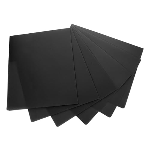OSALADI 6 Stück a4 Ordner Taschenordner Papiermappen mit Taschen Ordner für die Schule Kunststoffmappen mit Taschen ästhetische Mappen College-Schulbedarf Dateiordner Black von OSALADI