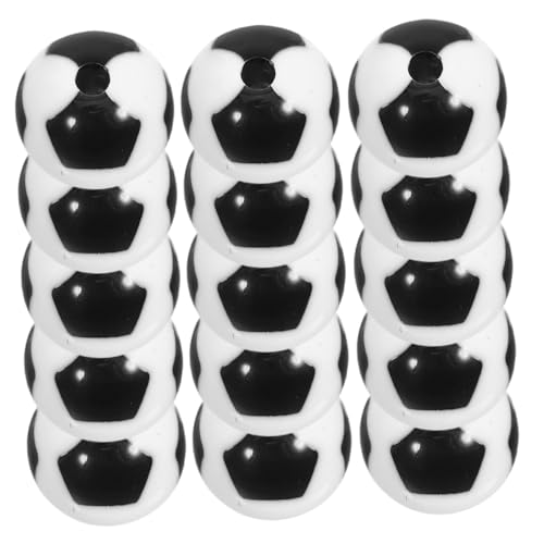 OSALADI 60 Stück Acryl Fußball Perlen Schwarze Weiße Runde Spacer Charms für DIY Schmuckherstellung Armbänder Halsketten Leichte Robuste Bastelperlen OSALADI 60 Stück Acryl Fußball Perlen Schwarze Weiße Runde Spacer Charms für DIY Schmuckherstellung Armbänder Halsketten Leichte Robuste Bastelperlen von OSALADI