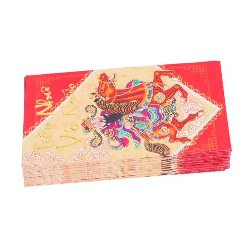 OSALADI 60 Stück Asiatische Rote Umschläge Pferdejahr Vietnamesische Hong Bao Rote Taschen Frühlingsfest Glücksgeldumschläge Chinesisches Lunarfest OSALADI 60 Stück Asiatische Rote Umschläge Pferdejahr Vietnamesische Hong Bao Rote Taschen Frühlingsfest Glücksgeldumschläge Chinesisches Lunarfest von OSALADI