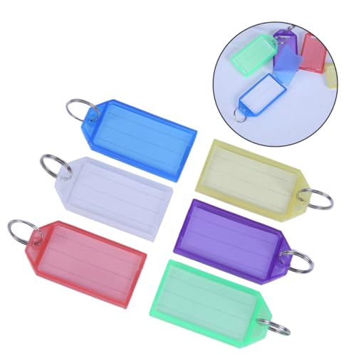 OSALADI 60 Stück Bunte Kunststoff Schlüsselanhänger mit Ring Beschriftbare Key Id Tags in Farben Rot Gelb Himmelblau Grün Weiß Praktische Gepäck und Schlüsselbeschriftung OSALADI 60 Stück Bunte Kunststoff Schlüsselanhänger mit Ring Beschriftbare Key Id Tags in Farben Rot Gelb Himmelblau Grün Weiß Praktische Gepäck und Schlüsselbeschriftung von OSALADI
