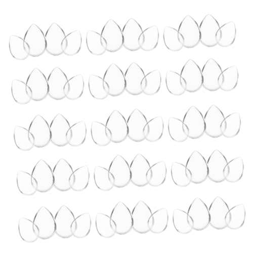 OSALADI 60 Stück Cabochon DIY Perlen Natürlich Herstellung Tränenkabochons Flatback-Glas Transparent OSALADI 60 Stück Cabochon DIY Perlen Natürlich Herstellung Tränenkabochons Flatback-Glas Transparent von OSALADI