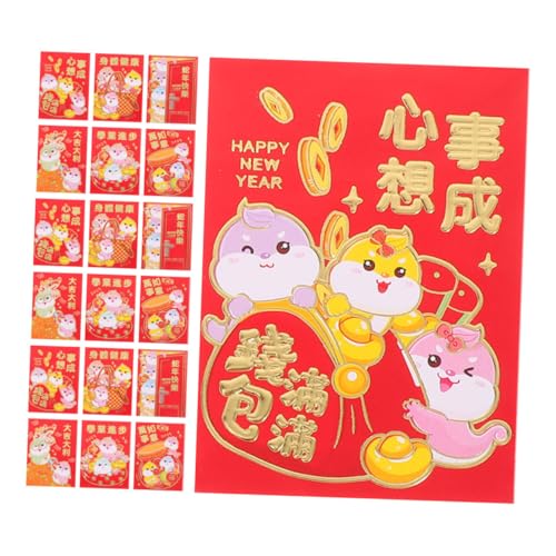 OSALADI 60 Stück Chinesische Neujahr Rote Umschläge mit Cartoon Schlangenmotiv für Geldgeschenke Hochzeiten Geburtstage Glücksumschläge für Frühlingsfest OSALADI 60 Stück Chinesische Neujahr Rote Umschläge mit Cartoon Schlangenmotiv für Geldgeschenke Hochzeiten Geburtstage Glücksumschläge für Frühlingsfest von OSALADI