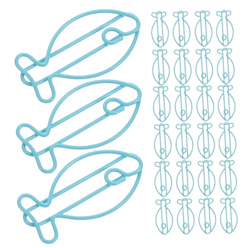 OSALADI 60 Stück Fischförmige Büroklammern Blaue Metall Animal Bookmarks Clips Kreative Papierklammern Für Büro Schule Zuhause Zur Effizienten Dokumentenorganisation Und Sortierung OSALADI 60 Stück Fischförmige Büroklammern Blaue Metall Animal Bookmarks Clips Kreative Papierklammern Für Büro Schule Zuhause Zur Effizienten Dokumentenorganisation Und Sortierung von OSALADI