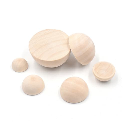 OSALADI 60 Stück Halbrunde Natur Holzperlen Handgefertigte Holzkugeln für DIY Bastelbedarf Glatte Oberfläche Robustes Holzmaterial für Malen und Gravieren OSALADI 60 Stück Halbrunde Natur Holzperlen Handgefertigte Holzkugeln für DIY Bastelbedarf Glatte Oberfläche Robustes Holzmaterial für Malen und Gravieren von OSALADI