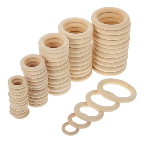 OSALADI 60 Stück Holzringe für Diy Projekte Runde Dekorative Aufhängeringe Natürlichem Holz für Vorhänge Handtaschen und Bastelarbeiten OSALADI 60 Stück Holzringe für Diy Projekte Runde Dekorative Aufhängeringe Natürlichem Holz für Vorhänge Handtaschen und Bastelarbeiten von OSALADI