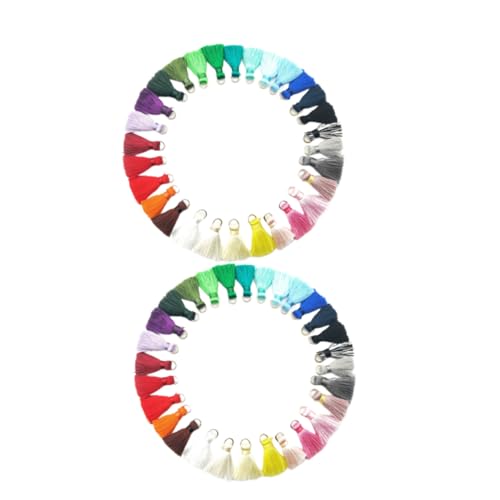 OSALADI 60 Stück Lange Bunte Quasten Anhänger für Schmuckherstellung Polyester Seiden troddeln mit Mini ring Leichtes DIY Zubehör für Ohrringe Schlüsselanhänger und Bastelprojekte OSALADI 60 Stück Lange Bunte Quasten Anhänger für Schmuckherstellung Polyester Seiden troddeln mit Mini ring Leichtes DIY Zubehör für Ohrringe Schlüsselanhänger und Bastelprojekte von OSALADI