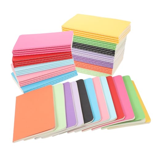 OSALADI 60 Stück Mini Notizblock Leere Farbiges Cover Tragbares Pocket Memo Pad Leicht Robust für Schule Büro Reise und Persönliche Planung von OSALADI