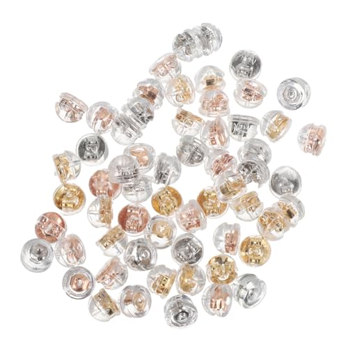 OSALADI 60 Stück Silikon Ohrstecker Verschlüsse Runde Anti-drop Ohrstecker Halter Komfortable Sichere Ohrschmuck Stopper Ersatz für Schwere Ohrringe Loch Klare Rückseiten für Damen OSALADI 60 Stück Silikon Ohrstecker Verschlüsse Runde Anti-drop Ohrstecker Halter Komfortable Sichere Ohrschmuck Stopper Ersatz für Schwere Ohrringe Loch Klare Rückseiten für Damen von OSALADI