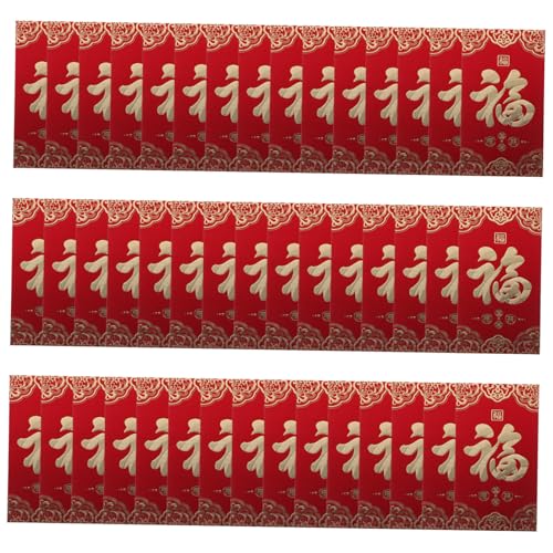 OSALADI 60 Stück Teiliges Chinesische Rote Umschläge mit Fu -zeichen Stabile Druckqualität Vielseitig für Frühlingsfest Geburtstage Hochzeiten Festliches Design für Glücksgeldgeschenke OSALADI 60 Stück Teiliges Chinesische Rote Umschläge mit Fu -zeichen Stabile Druckqualität Vielseitig für Frühlingsfest Geburtstage Hochzeiten Festliches Design für Glücksgeldgeschenke von OSALADI