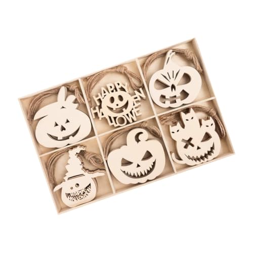OSALADI 60 Stück Teiliges Halloween Holzanhänger Langlebige DIY Holzdekoration Vielseitige Hängende Holzplatten Natürliche Holzmaterialien für Gruselige Partydeko und Kreative Bastelideen OSALADI 60 Stück Teiliges Halloween Holzanhänger Langlebige DIY Holzdekoration Vielseitige Hängende Holzplatten Natürliche Holzmaterialien für Gruselige Partydeko und Kreative Bastelideen von OSALADI