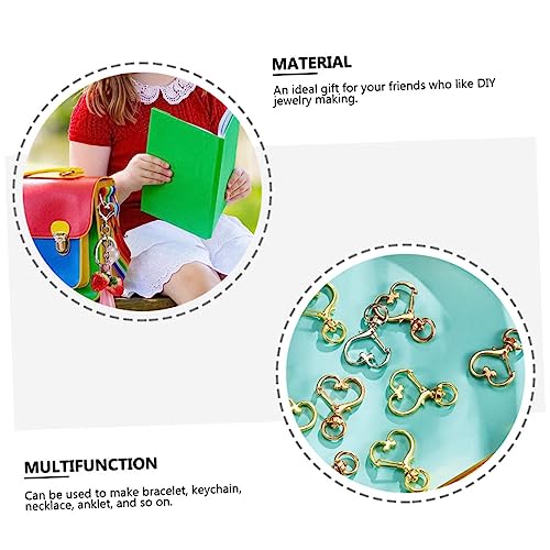 OSALADI 60 Stück Teiliges Herzförmiges Metall Lobster Verschluss mit Drehbarem Karabiner für DIY Schmuckherstellung Schlüsselanhänger und Bastelzubehör Farben OSALADI 60 Stück Teiliges Herzförmiges Metall Lobster Verschluss mit Drehbarem Karabiner für DIY Schmuckherstellung Schlüsselanhänger und Bastelzubehör Farben von OSALADI