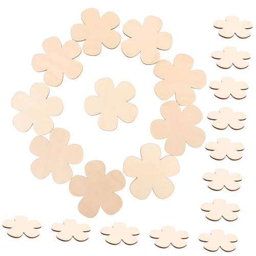 OSALADI 60 Stück Teiliges Holzblumen Scheiben zum Basteln Naturbelassene Holzstücke Blanko Holzblumen für DIY Dekoration Kinderfreundlich für Valentinstag und Kreative Kunstprojekte OSALADI 60 Stück Teiliges Holzblumen Scheiben zum Basteln Naturbelassene Holzstücke Blanko Holzblumen für DIY Dekoration Kinderfreundlich für Valentinstag und Kreative Kunstprojekte von OSALADI