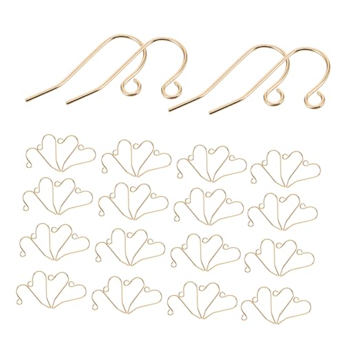 OSALADI 60 Stück Teiliges Kupfer Ohrhaken für DIY Schmuckherstellung Langlebige Ohrhaken Komfortable Ohrdraht Zubehör Minimalistisches Design für Individuelle Ohrringe Damen von OSALADI