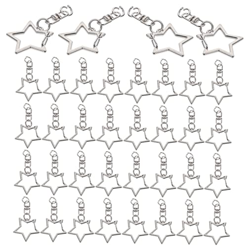 OSALADI 60 Stück Teiliges Metall Schlüsselanhänger mit Drehbarem Karabinerverschluss Sternförmige Snap Hooks für DIY Schmuck Taschen Handys Langlebig und Vielseitig für Bastelprojekte OSALADI 60 Stück Teiliges Metall Schlüsselanhänger mit Drehbarem Karabinerverschluss Sternförmige Snap Hooks für DIY Schmuck Taschen Handys Langlebig und Vielseitig für Bastelprojekte von OSALADI