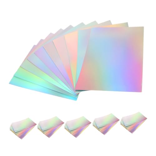 OSALADI 60 Stück Teiliges Metallic Spiegelkarton Glänzendes Dickes Bastelpapier für Holografische DIY Bastelprojekte Einladungskarten Scrapbooking Vielseitiges Bastelpapier OSALADI 60 Stück Teiliges Metallic Spiegelkarton Glänzendes Dickes Bastelpapier für Holografische DIY Bastelprojekte Einladungskarten Scrapbooking Vielseitiges Bastelpapier von OSALADI