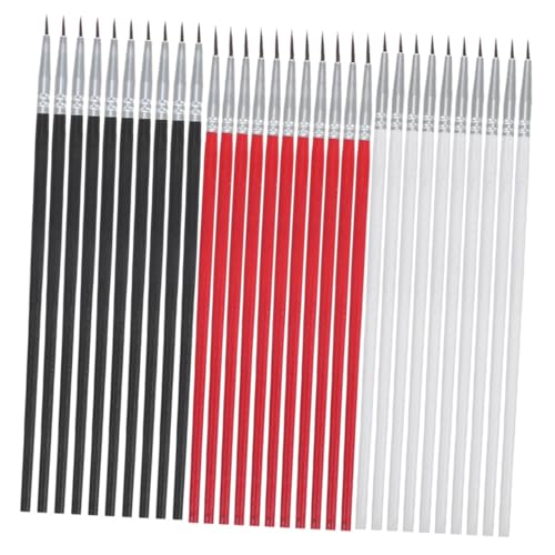 OSALADI 60 Stück Teiliges Miniatur Pinselset aus Nylon für Aquarell und Detailmalerei Weiche Pinsel für Präzise Kunstwerke Basteln für Tragbar und Einfach zu Lagern von OSALADI