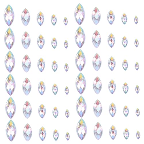 OSALADI 600 Stück Acryl Strasssteine Pferd Augen Form Flach Rückseite Schmucksteine für Nageldesigns DIY Handyhüllen Kleidung Dekorationen in Weiß Ab Mix OSALADI 600 Stück Acryl Strasssteine Pferd Augen Form Flach Rückseite Schmucksteine für Nageldesigns DIY Handyhüllen Kleidung Dekorationen in Weiß Ab Mix von OSALADI