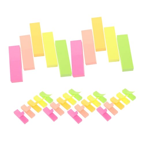OSALADI 600 Stück Bunte Haftnotizen Kleine Selbstklebende Index-tabs Page Marker Schreibbare Haftstreifen für Bücher Notizen Büro Schule Organisation von OSALADI