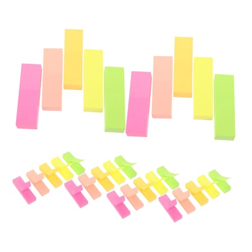 OSALADI 600 Stück Bunte Tab Aufkleber Für Notizbücher Index Aufkleber Buchetiketten Schulbedarf Etiketten Pastell Post Notizen Index Sticky Tabs Klebepapier von OSALADI
