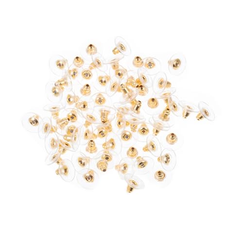OSALADI 600 Stück Ohrring Verschluss Stoppers Earring Pads Allergisch Sicherer Halt Für DIY Ohrstecker Basteln Schmuckzubehör Silber Gold Mix OSALADI 600 Stück Ohrring Verschluss Stoppers Earring Pads Allergisch Sicherer Halt Für DIY Ohrstecker Basteln Schmuckzubehör Silber Gold Mix von OSALADI