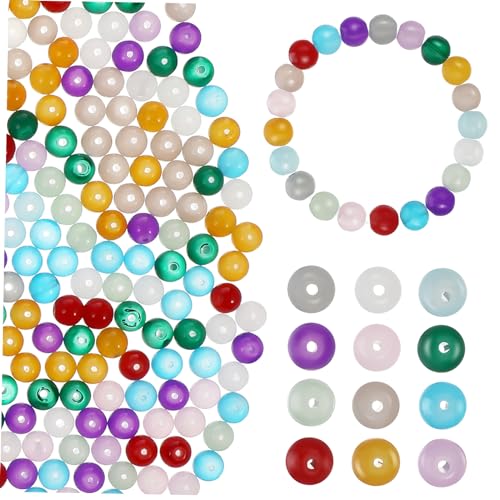 OSALADI 600 Stück Perlendiy Spacer Herstellung runden Rocailles Perlen Masse Basteln Sie lose Perlen Schmuck Perlen machen Perlen zum Selbermachen von Schmuck Halskette Perlen Glas von OSALADI
