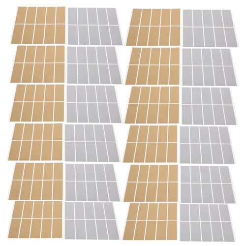 OSALADI 600 Stück Scratch Off Aufkleber Rechteckig Gold Silber DIY Belohnungslabels Rubbellose für Gewinnspiele Gender Reveal Party Sauberes Abziehbar Rückstandsfrei von OSALADI