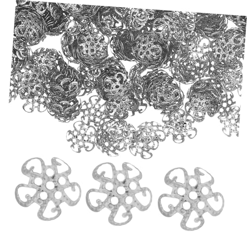 OSALADI 600 Stücke Filigrane Metall-blumen-perlenkappen mit Hohlraumdesign und Perlenbasis Vielseitige Spacer-endkappen für DIY Schmuckherstellung von Armbändern und Halsketten OSALADI 600 Stücke Filigrane Metall-blumen-perlenkappen mit Hohlraumdesign und Perlenbasis Vielseitige Spacer-endkappen für DIY Schmuckherstellung von Armbändern und Halsketten von OSALADI