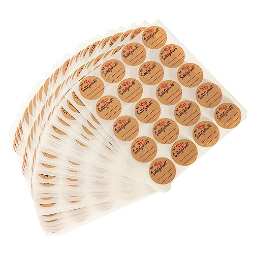 OSALADI 600Blätter Selbstklebende Aufkleber für Geschenkverpackungen Beschriftungen und DIY Projekte Vielseitig Einsetzbar Ablösbar und Beschreibbar OSALADI 600Blätter Selbstklebende Aufkleber für Geschenkverpackungen Beschriftungen und DIY Projekte Vielseitig Einsetzbar Ablösbar und Beschreibbar von OSALADI