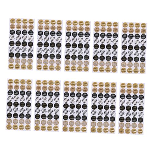OSALADI 648 Stück Geburtstagsaufkleber Runde Selbstklebende Etiketten Für Geschenkverpackung Und Süßigkeiten Tüten Sicher Haftende Partydeko Sticker Für Jubiläum Und Geschenkverpackung OSALADI 648 Stück Geburtstagsaufkleber Runde Selbstklebende Etiketten Für Geschenkverpackung Und Süßigkeiten Tüten Sicher Haftende Partydeko Sticker Für Jubiläum Und Geschenkverpackung von OSALADI