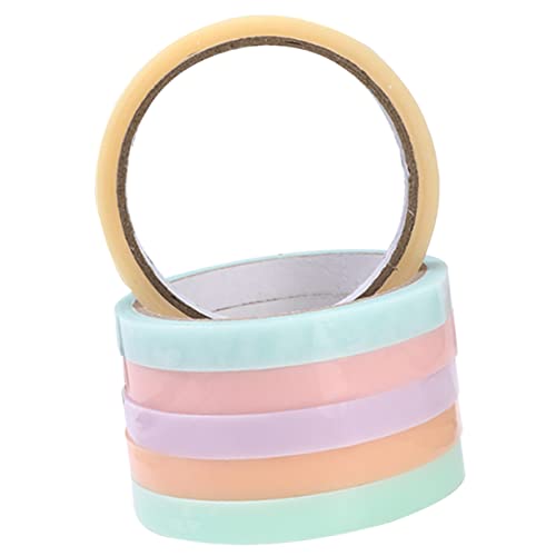 OSALADI 6Rollen Klebrige Bälle Klebeband Lustiges Dekompressionsspielzeug Buntes DIY Klebeband Zufällige Farben Stressabbau und Entspannung für Erwachsene von OSALADI