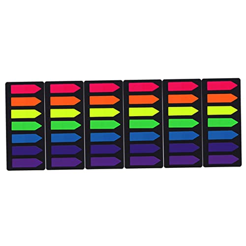 OSALADI 6Sätze Bunte Notizblockindex Aufkleber Selbstklebende Etiketten für Einfache Klassifizierung und Organisation für Büro und Zuhause Farben von OSALADI