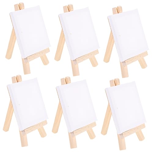 OSALADI 6Sätze Mini Staffelei Holz Teiliges mit Blanken Kunstleinwänden für Malprojekte für Anfänger und Kunstliebhaber Öl OSALADI 6Sätze Mini Staffelei Holz Teiliges mit Blanken Kunstleinwänden für Malprojekte für Anfänger und Kunstliebhaber Öl von OSALADI