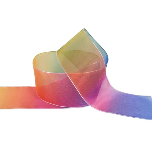 OSALADI 6Stücke Chiffonband Bedrucktes DIY Material für Haarschmuck und Dekoration für Bastelprojekte mit Verschiedenen Farben für Anwendungen von OSALADI