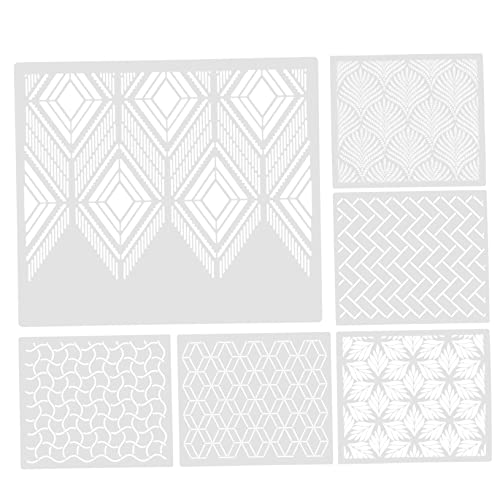 OSALADI 6Stücke DIY Kuchenschablonen Hohle Malvorlagen für Kuchen Dekoration Wiederverwendbare Schablonen für Torten Mousse und Desserts Vielseitig Einsetzbar OSALADI 6Stücke DIY Kuchenschablonen Hohle Malvorlagen für Kuchen Dekoration Wiederverwendbare Schablonen für Torten Mousse und Desserts Vielseitig Einsetzbar von OSALADI