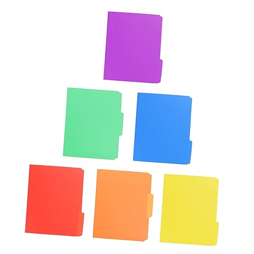 OSALADI 6Stücke Datei Organizer Teilig Kunststoff Papierordner für Lehrer und Schüler Multifunktionaler Testpapier Organizer für Büro und Schule Praktisch und Langlebig Clip Design von OSALADI