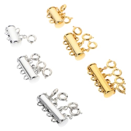 OSALADI 6Stücke Magnetverschlüsse Karabinerhaken für DIY Schmuck Multifunktionale Schnallen Silber und und Armbandschließen Starke Haltekraft für von OSALADI