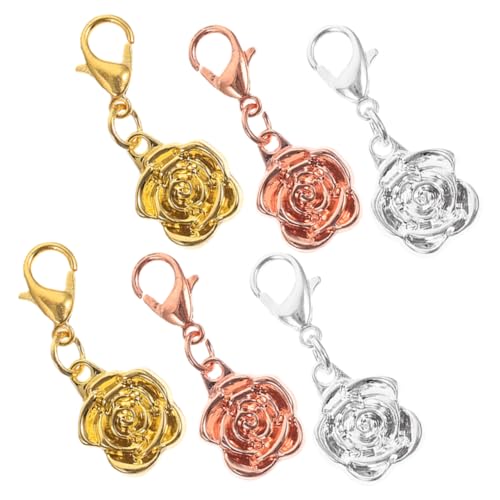 OSALADI 6Stücke Magnetverschlüsse Rosendesign für DIY Schmuck Magnetische Schmuckverbinder und Roségold für Armbänder und Reparaturen von OSALADI